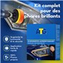 ATG® Renovateur phare voiture - Kit rénovation phare voiture pour une clarté durable et une visibilité optimale - Kit renovation