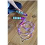 moses. 38137 Corde à Sauter Lumineuse réglable avec lumières LED, 3 Modes d'éclairage et Compteur Multicolore