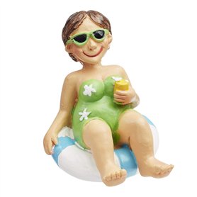 Baigneuse dans sa bouée