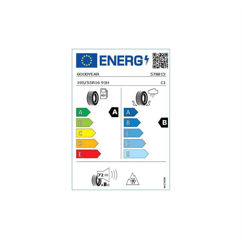 Image secondaire de PNEU GOODYEAR VECTOR 4SEASONS G3 195 55 R16 91H TOUTES SAISONS TL M+S 3PMSF XL OP PE POUR VOITURES