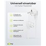 Goobay 96043 Câble d'alimentation coudé pour appareils froids tel que PC, Moniteur, Onduleur (fiche de sécurité selon IEC 320 C1