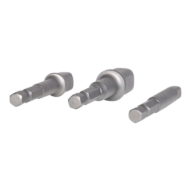 Image secondaire de KS Tools - 514.1105 - Jeu de 3 adaptateurs porte-douilles - 6 pans - 1/4