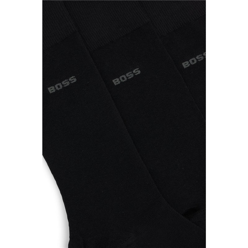 Image secondaire de BOSS 3P RS Uni CC Chaussettes pour Homme, Noir 1, 39-42 (Lot de 3)