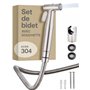 Praknu Kit Douchette WC Complet - Pulverisateur Bidet à Main avec Pomme de Douche pour Toilette