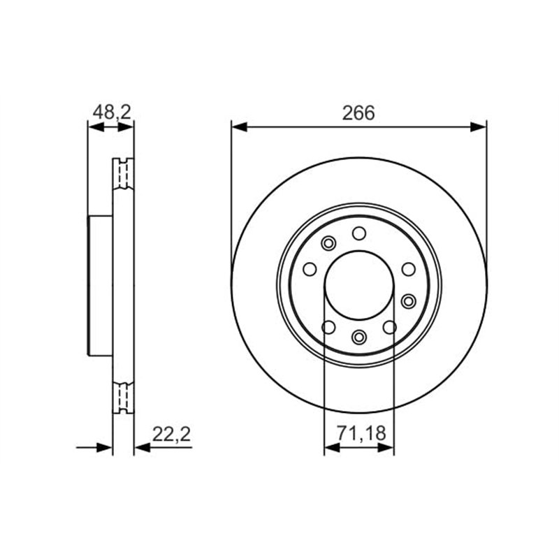 Image secondaire de Bosch BD2173 Disques de frein - certification ECE-R90-1 jeu de 2 disques
