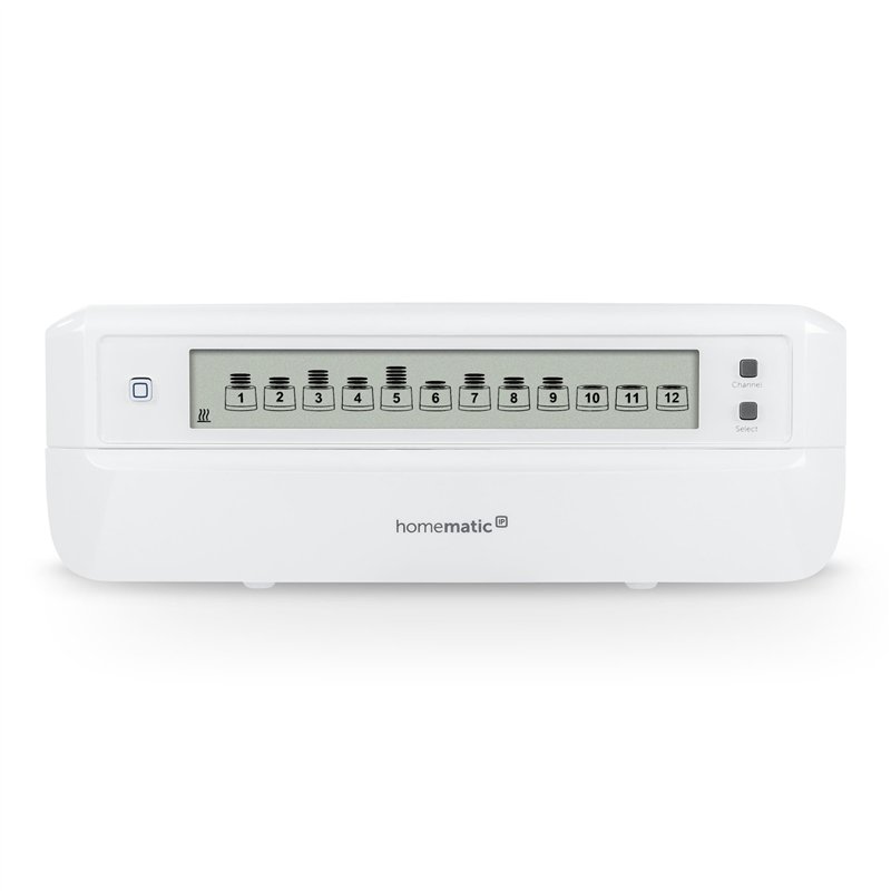 Homematic IP Actionneur de Chauffage au sol - 12 canaux, à commande motorisée Intelligent également par Application, maison conn