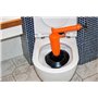 Pango 3000 Déboucheur à air comprimé avec adaptateur spécial WC