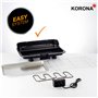Korona 46117 Barbecue de table électrique avec surface de cuisson XXL (51 x 30 cm) | Idéal pour le balcon | 2200 W | Élément cha