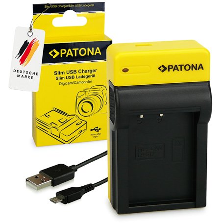 PATONA Slim Chargeur pour LP-E17 Batteries Compatible avec Canon EOS RP R8 R10 R50 R100 77D 200D 250D 750D 760D 800D 850D M3 M5