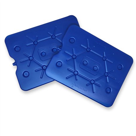 ToCi Lot de 2 blocs réfrigérants XXL | Freezeboard (32 x 25 cm) avec 800 ml chacun | 2 éléments de refroidissement bleus pour sa