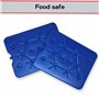 ToCi Lot de 2 blocs réfrigérants XXL | Freezeboard (32 x 25 cm) avec 800 ml chacun | 2 éléments de refroidissement bleus pour sa