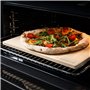 Navaris Pierre à Pizza Four XL - Pierre Pizza Rectangulaire 38 x 30 cm en Cordiérite avec Recette - Four Traditionnel au Bois Ba