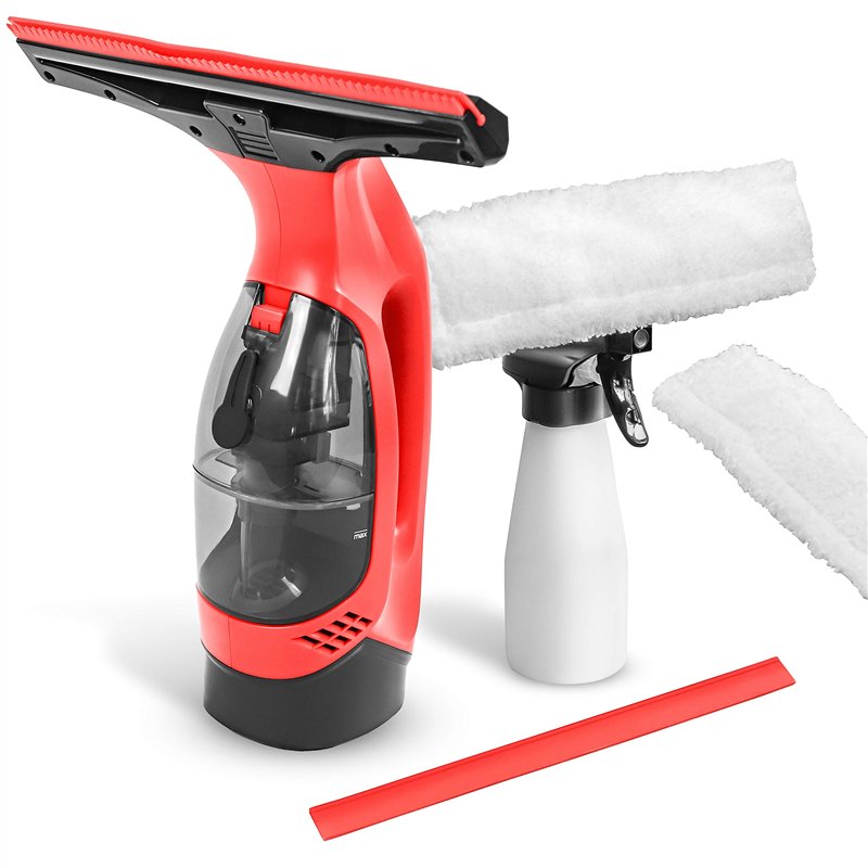 STARK Nettoyeur Vitres Electrique Aspirateur à Batterie rechargeable avec réservoir amovible, vaporisateur, essuie-glace de rech