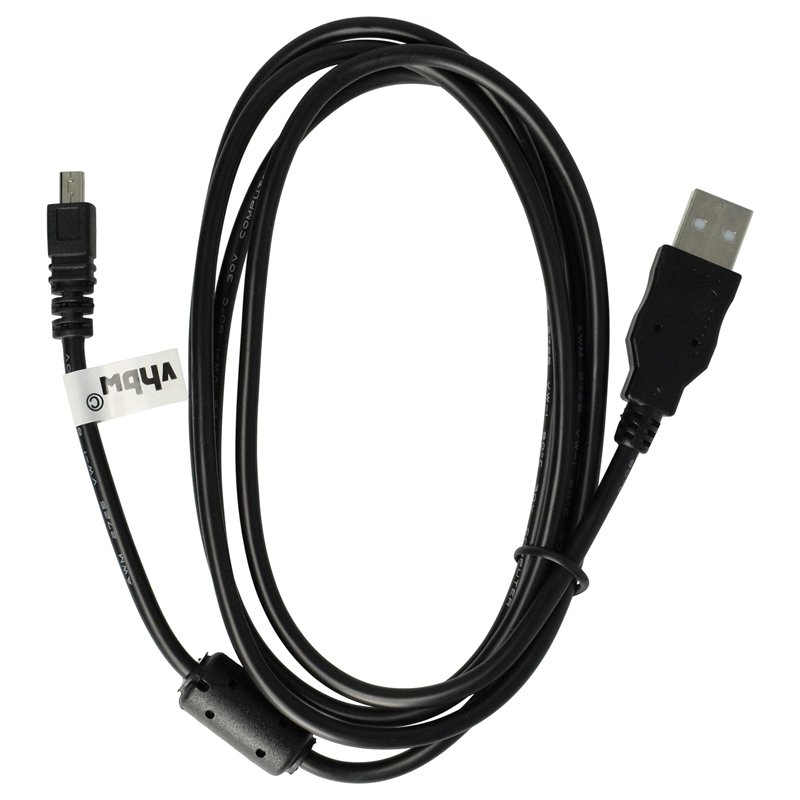 vhbw Câble USB standard type A, 150 cm, compatible avec Casio Exilim EX-ZS20, EX-ZS200, EX-ZS6