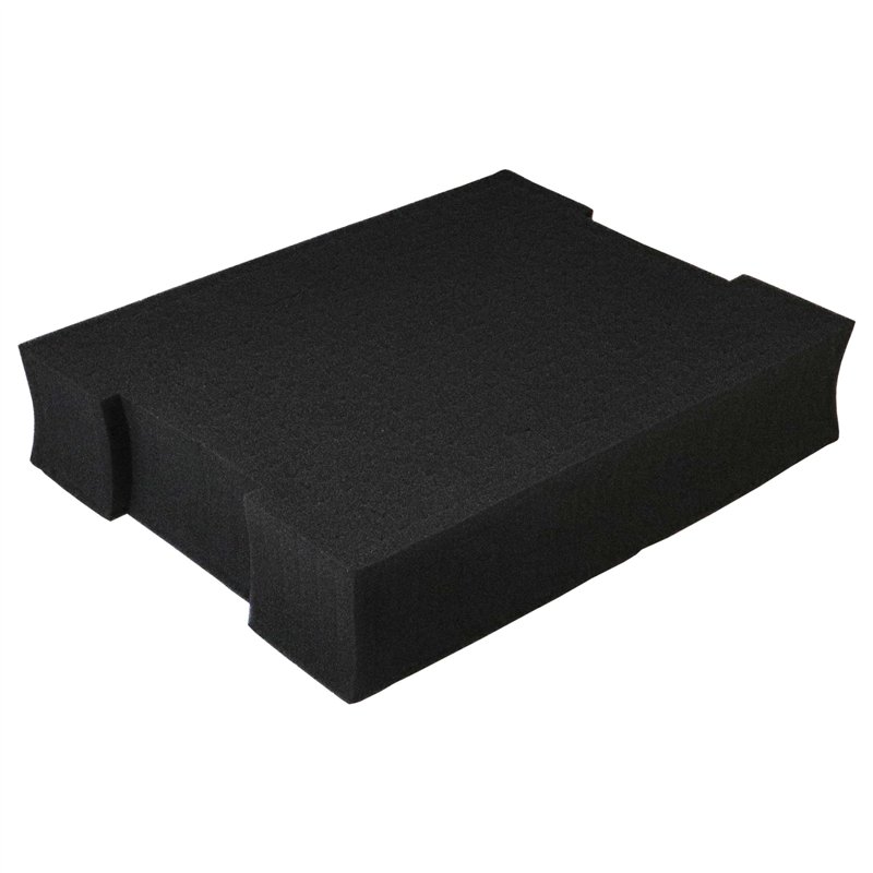 Image secondaire de vhbw Insert en mousse avec plaque de fond compatible avec Bosch L-BOXX 136 caisse à outils - mousse personnalisable, noir
