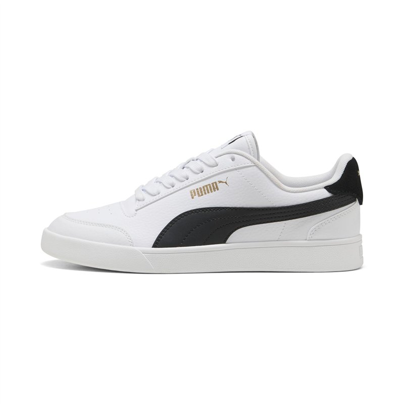 PUMA Unisex Shuffle Baskets, Puma White Puma Black Puma Team Gold, 39 EU