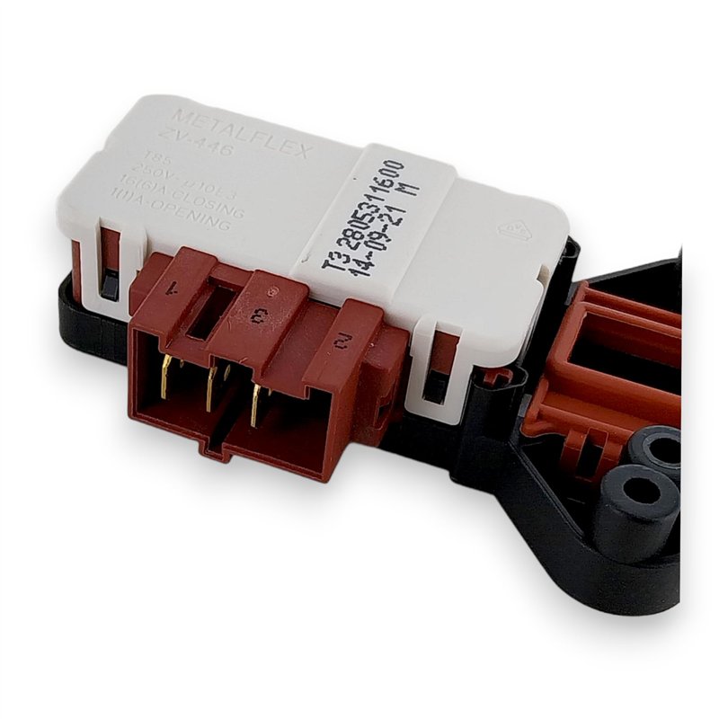 DL-pro Verrouillage de porte pour Beko Blomberg 2805310800 Metalflex ZV-446 T3 Rold DA046 44683188 Relais de verrouillage Verrou