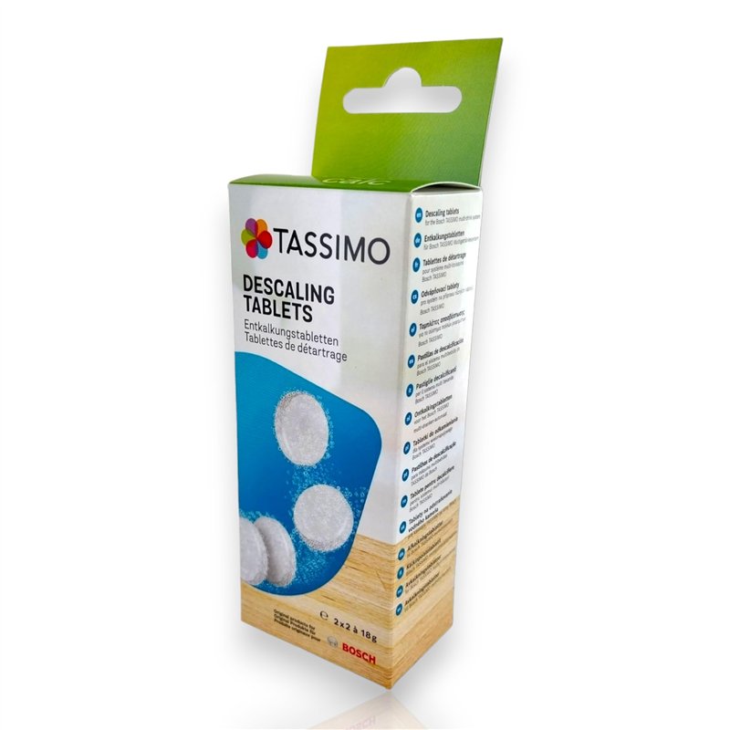 Image secondaire de Lot de 4 pastilles détartrantes 311909 TCZ6004 compatibles avec toutes les machines à café Bosch Tassimo avec brosse de nettoyag