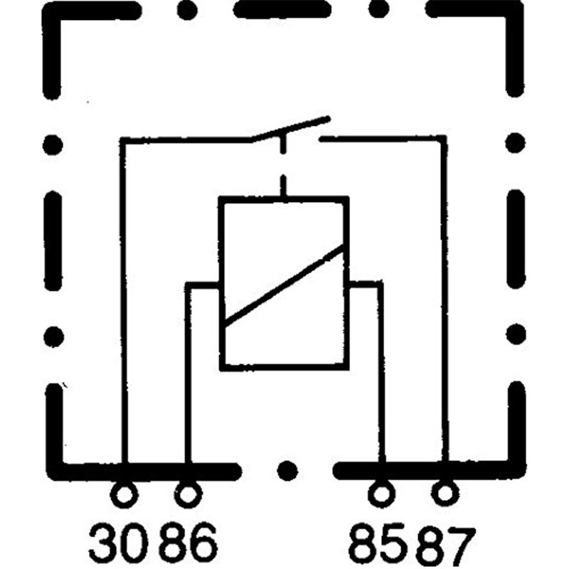 Image secondaire de HELLA Relais, courant de travail - 12V - 4pôle - Relais à courant de travail - 4RA 933 332-101