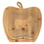 Dimono® Bamboo Bamboo Folding Fruit Basket, Fruit Bowl, Vegetable Bowl and Trivet Folding Basket & Cutting Board, 3 in 1 in beau