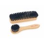 DELARA Une Petite Brosse à Chaussures et Une Petite Brosse à Cirage en Poils naturels