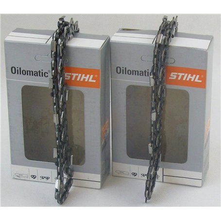 2x STIHL Chaînes de tronçonneuse Oilomatic Picco Micro Mini 3 (PMM3) 3/8'P 1