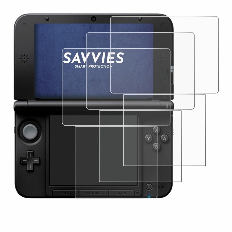 Image secondaire de savvies Protection Ecran pour Nintendo 3DS XL SPM7800 (6 Pièces) - Film Protection Ultra Clair