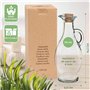 Carafe en verre pour chauffe-huile de massage MASSAGE-EXPERT, bouteille d’huile avec bouchon, fermeture hermétique en liège, lav