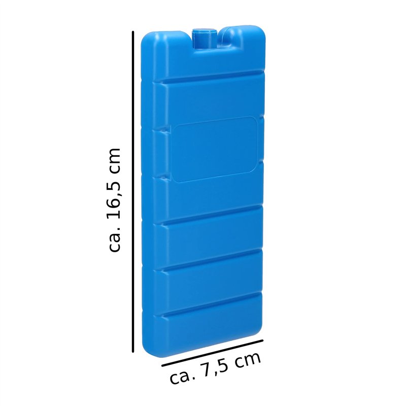 Image secondaire de VonBueren Pain de Glace pour Sac Isotherme | Lot de 4 | jusqu'à 12 Heures de Temps de Refroidissement | 7.5 x 16.5 x 2 cm | Plas