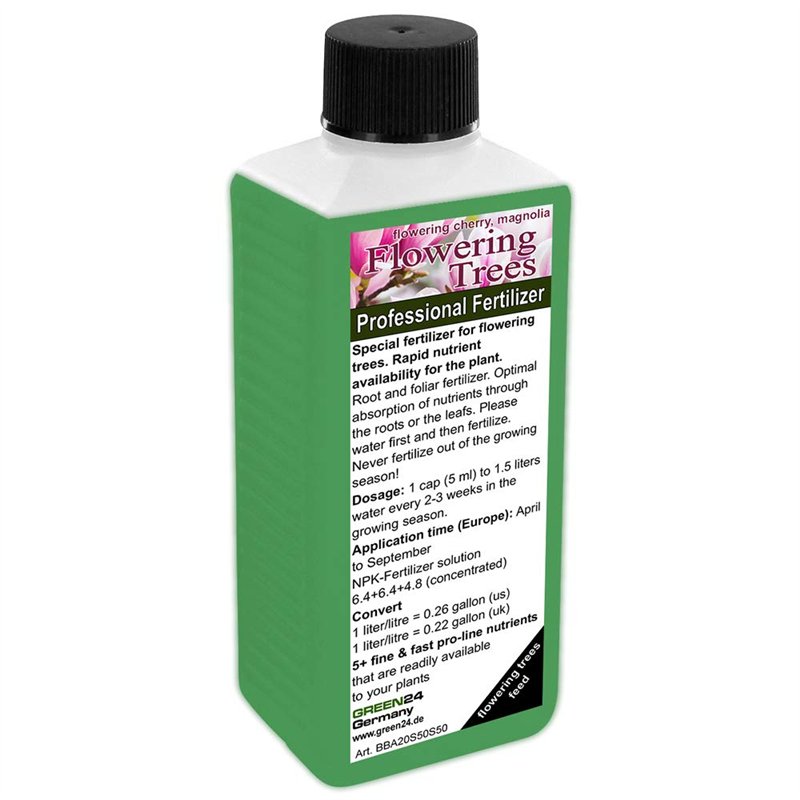 Engrais pour floraison des arbres NPK pour floraison Cerisier, Magnolia, Tulipier de Virginie, Paulownia Tomenteuse, Catalpa Big
