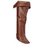 Boland 81993 - Bottes Walker, marron, Accessoire pour costume de pirate, pirate des mers, mousquetaire ou médiéval, Accessoire p