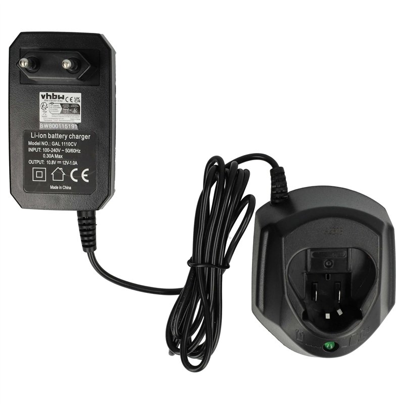 vhbw Chargeur Compatible avec Bosch GSR10.8-2-LI, GSR 10.8-2-LI, GSR10.8LI, GSR 10.8 LI, GSR 10.8-LI Batteries d'outils - Type 1