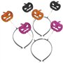 com-four® 3x Bandeau de citrouille Motif de citrouille pour Halloween - Bandeau de citrouille pour enfants et adultes - Diadème