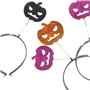 com-four® 3x Bandeau de citrouille Motif de citrouille pour Halloween - Bandeau de citrouille pour enfants et adultes - Diadème 