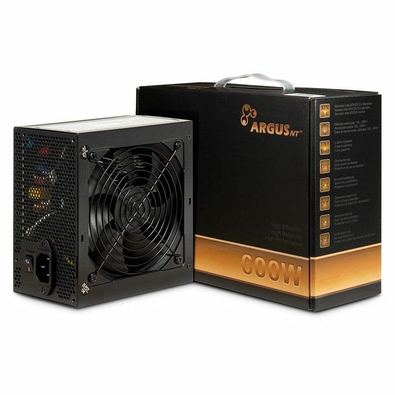 Inter-Tech Argus BPS-600 unité d'alimentation d'énergie 600 W 20+4 pin ATX ATX Noir