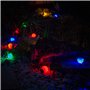 LED Guirlande lumineuse multicolores de 9,5 m avec 20 balles pour intérieur extérieur Décoration pour Guinguettes, Fêtes, Annive