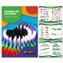 Calmado - 450pcs Pierres Domino/Dominos en Bois Domino Grand Edition Ensemble + Sac + Livret + Accessoires