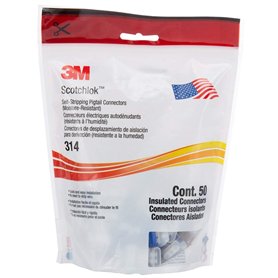 Original 3M Scotchlok 314 Lot de 50 connecteurs de câbles dans le carton d'origine