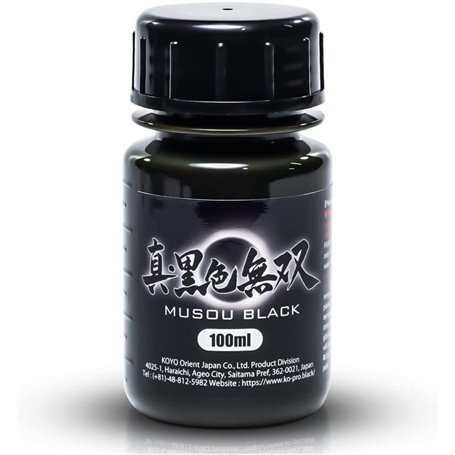 Musou Black La Peinture Acrylique la PLUS Noire au MONDE Contient 1 x 100 ml