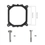 OTOTEC Support de Ventilateur Refroidissement CPU Plaque Arrière de Rétention avec Vis Compatible avec Carte Mère Intel 1151 115