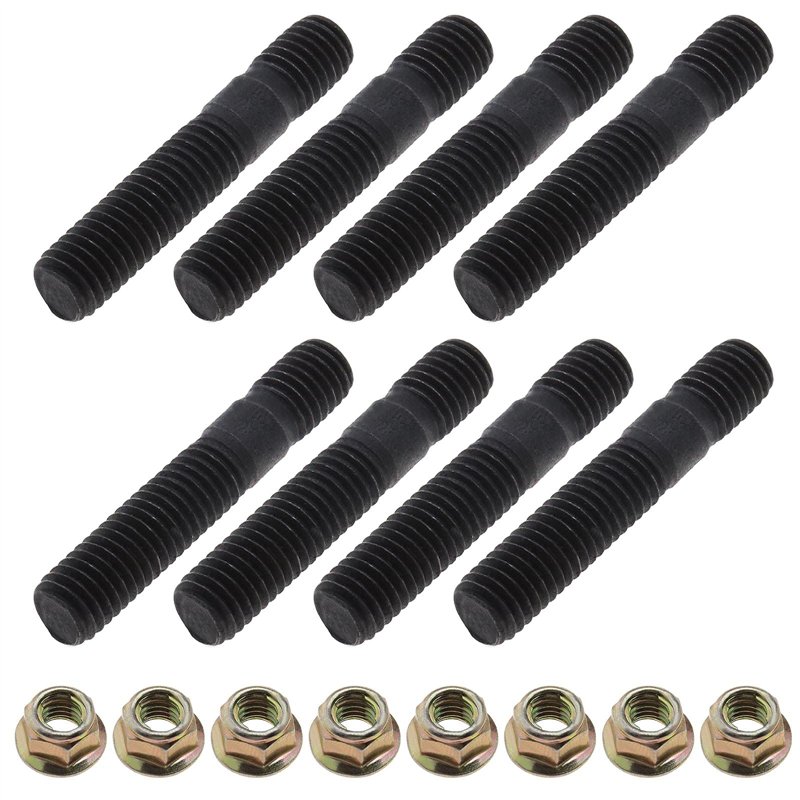 eMagTech 8 ensembles de boulons de goujon de collecteur d'échappement M8x45mm compatibles avec le remplacement parfait de Nissan