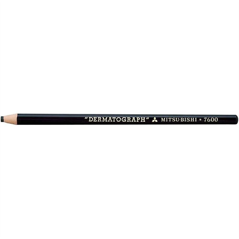 Image secondaire de UNI-BALL Lot de 3 Crayons gras DERMATOGRAPH 7600 Multi support Taille facilitée Noir