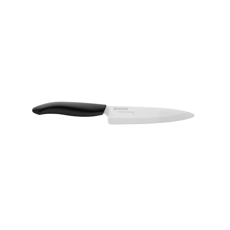 Kyocera FK-130-WH BK Couteau Universel Manche Noir Lame Céramique Blanche Couteau universel 13 cm