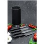 Kyocera KB-RD BK 4KN ZK EU Set de couteaux en céramique avec couteau à éplucher, couteau universel, couteau Santoku et bloc rond