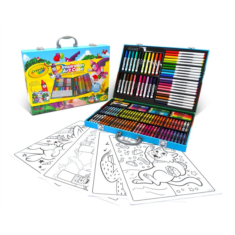 CRAYOLA - Malette de l’Artiste, 155 pièces, Cadeau pour Enfants, Activités Créatives, Ages 4+
