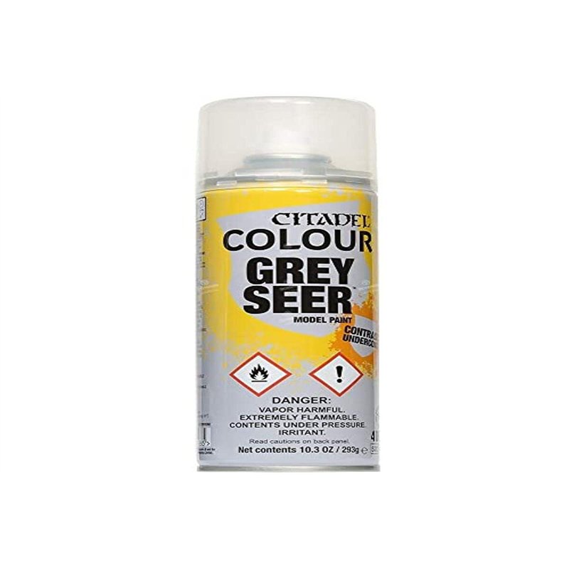 Games Workshop Citadel Bombe sous-Couche - Aérosol Contrast Grey Seer 293 g (Lot de 1)
