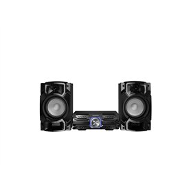 Panasonic Mini chaîne HiFi SC-AKX320E-K I 450W Caisson de basses 16cm Rythmique D.Bass Egaliseur automatique Bluetooth CD + Radi