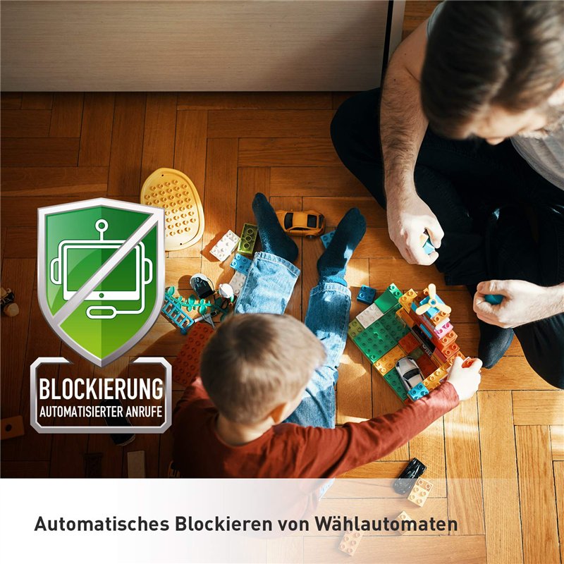 Image secondaire de Panasonic Téléphone sans fil KX-TGH723GS avec répondeur, lot de 3 (téléphone DECT, faible rayonnement, écran couleur, bloqueur d