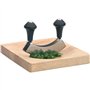 KitchenCraft Mezzaluna Chopper Et Planche À Découper En Bois