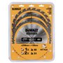 DEWALT - Set de 3 lames de scie circulaire stationnaire - disque tranchant 40 dents - outillage résistant aux clous et durable -